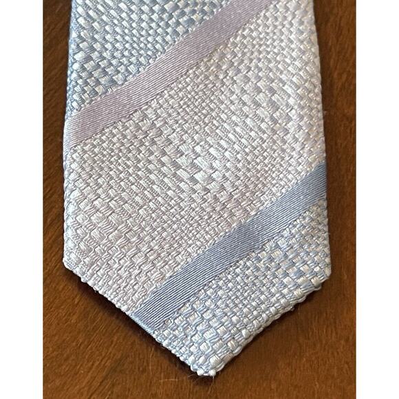 Fratelli Moda Blue 100% Silk Men’s Neck Tie Made In Italy - Picture 6 of 9